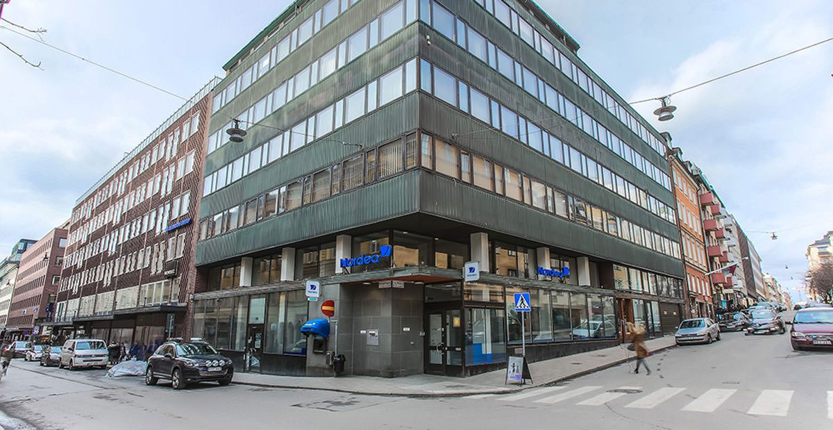 Nordeas tidigare bankkontor på Humlegårdsgatan.